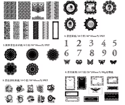 Night and Day Scrapbook Lace Set