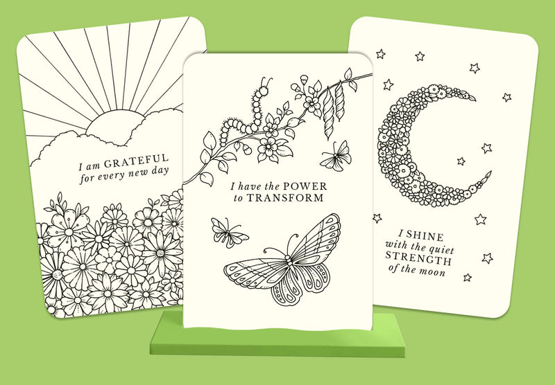 Johanna Basford - Notes From Nature - 30 Affirmation Cards to Color