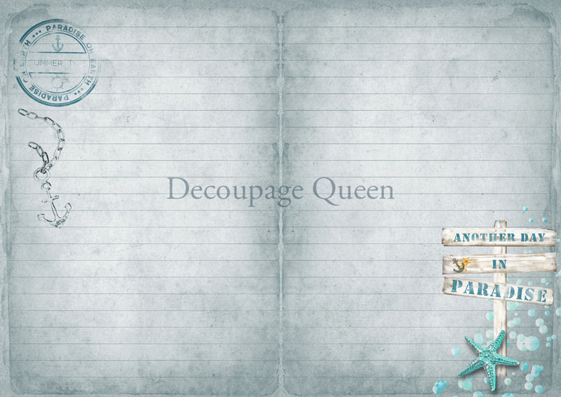 Decoupage Queen - Seaside Greetings Journal Pack