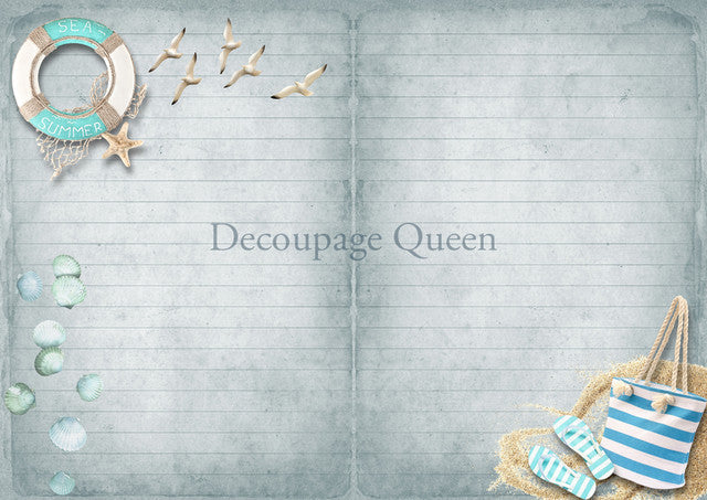 Decoupage Queen - Seaside Greetings Journal Pack