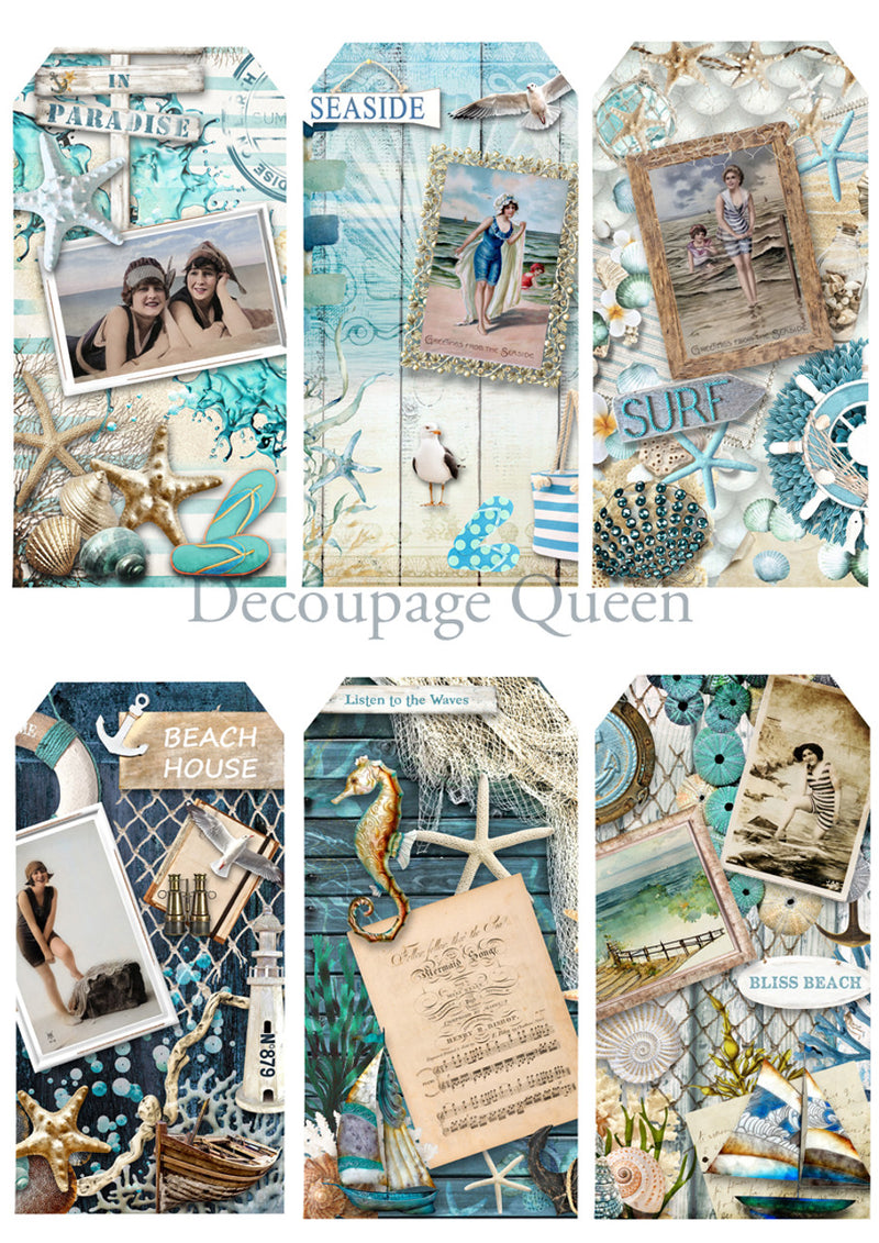 Decoupage Queen - Seaside Greetings Journal Pack