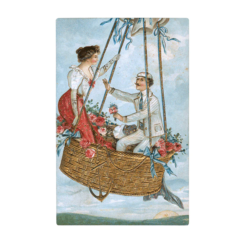 Laughing Elephant - Victorian Valentine Postcard Book - 30 Unique Vintage Postcards