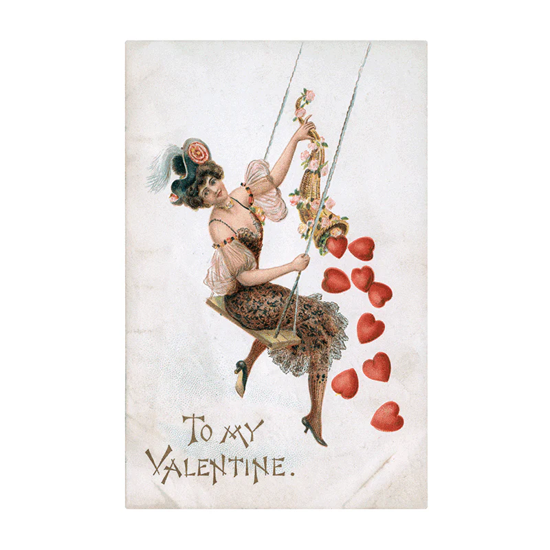 Laughing Elephant - Victorian Valentine Postcard Book - 30 Unique Vintage Postcards