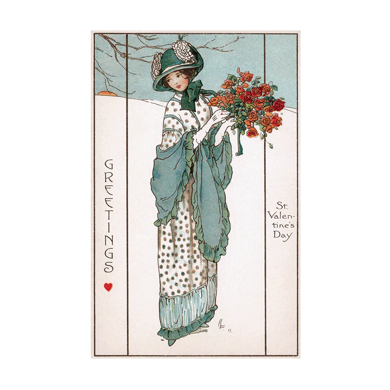 Laughing Elephant - Victorian Valentine Postcard Book - 30 Unique Vintage Postcards