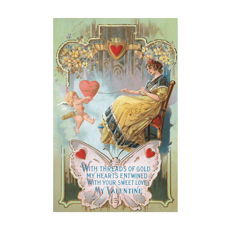 Laughing Elephant - Victorian Valentine Postcard Book - 30 Unique Vintage Postcards