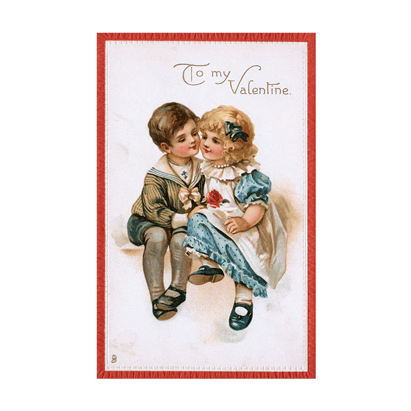 Laughing Elephant - Victorian Valentine Postcard Book - 30 Unique Vintage Postcards