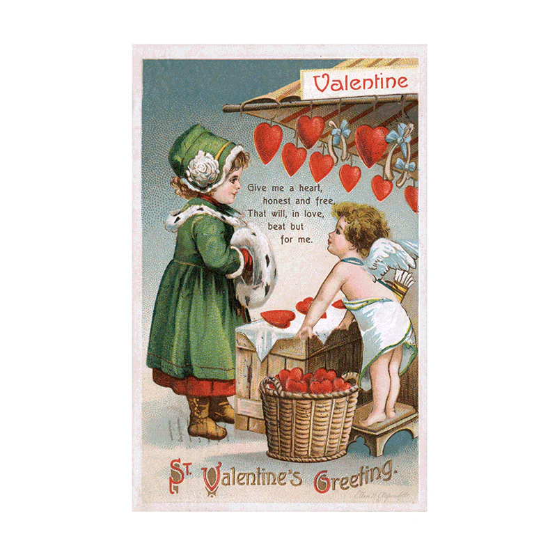 Laughing Elephant - Victorian Valentine Postcard Book - 30 Unique Vintage Postcards