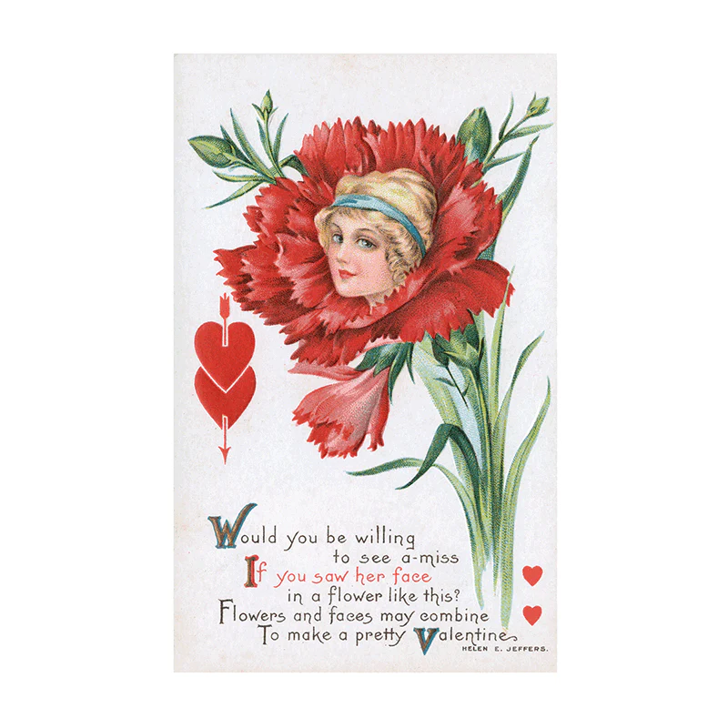 Laughing Elephant - Victorian Valentine Postcard Book - 30 Unique Vintage Postcards