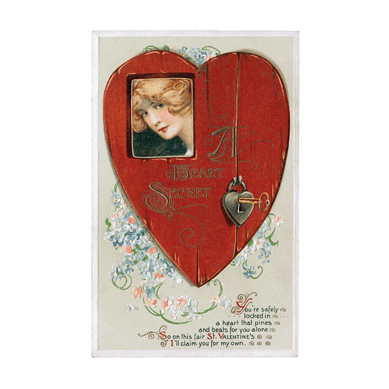 Laughing Elephant - Victorian Valentine Postcard Book - 30 Unique Vintage Postcards