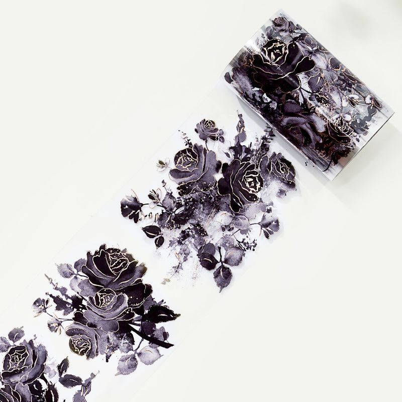 The Washi Tape Shop - Rose Noir Wide PET Tape Gilded