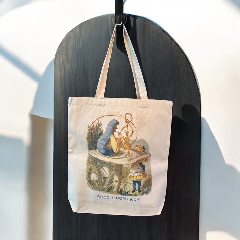 Root and Company - Alice in Wonderland - The Blue Caterpillar Tote Bag