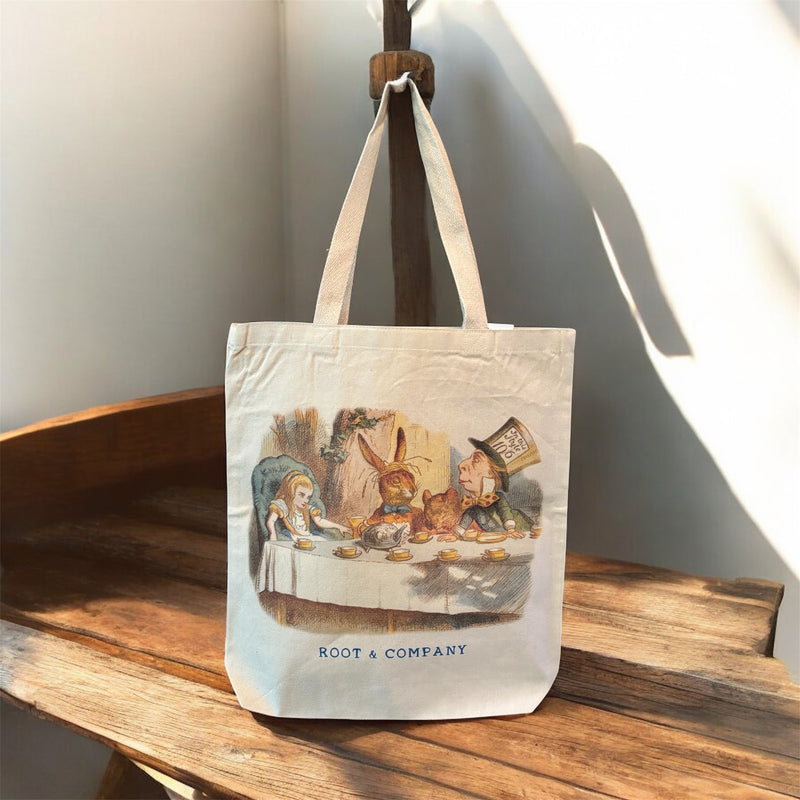 Root and Company - Alice in Wonderland Tea Party Tote Bag