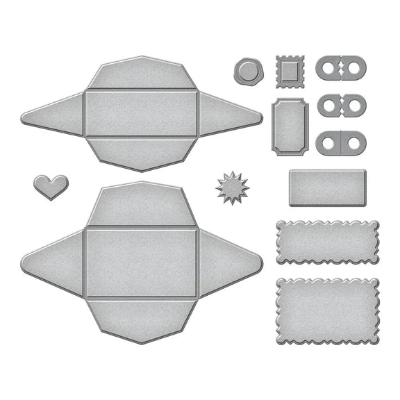 Spellbinders - Mini Envelope 2 Etched Dies From The Flea Market Finds Collection By Cathe Holden