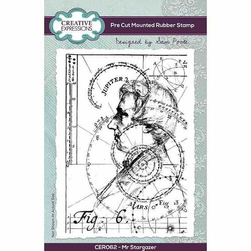 Creative Expressions - Sam Poole - Pre-Cut Rubber Stamps - Mr Stargazer