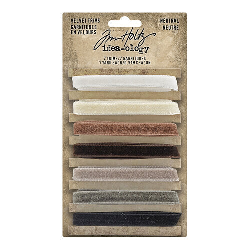 Tim Holtz - Idea-ology - Velvet Trims - Neutral