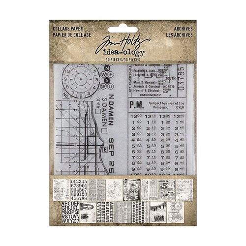 Tim Holtz - Idea-ology - Collage Paper Archives
