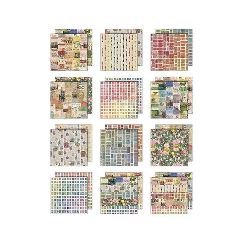 Tim Holtz - Idea-ology - Palette Collection - 8 x 8 Paper Pack - Multi