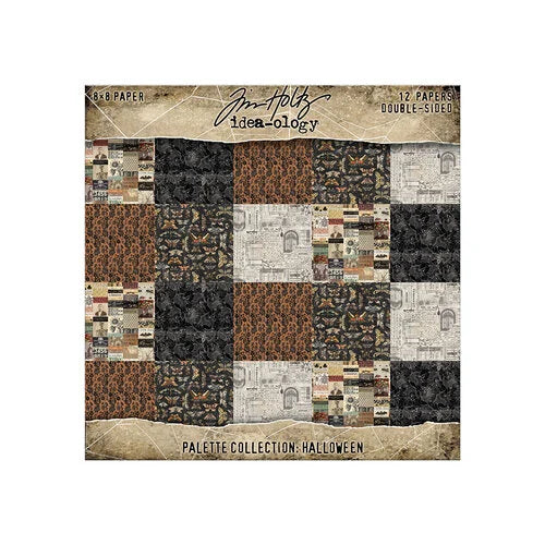 Tim Holtz - Idea-ology - Palette Collection - 8 x 8 Paper Pack - Halloween