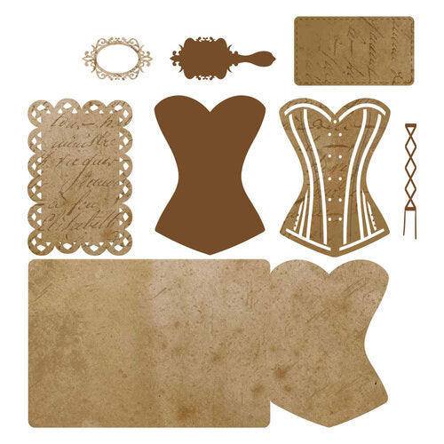 Elizabeth Craft Designs - Mr. and Mrs. Collection - Dies - Laced up