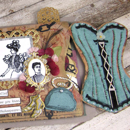 Elizabeth Craft Designs - Mr. and Mrs. Collection - Dies - Laced up