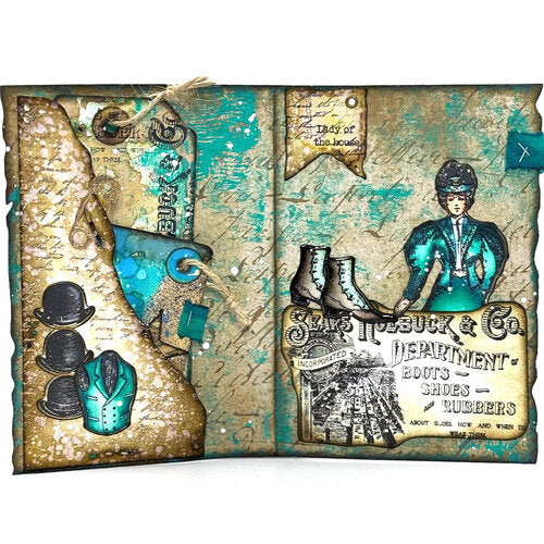 Elizabeth Craft Designs - Mr. and Mrs. Collection - Dies - Playful Grunge