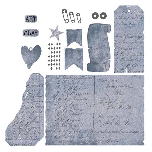 Elizabeth Craft Designs - Mr. and Mrs. Collection - Dies - Playful Grunge