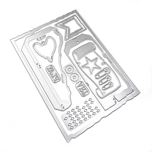 Elizabeth Craft Designs - Mr. and Mrs. Collection - Dies - Playful Grunge