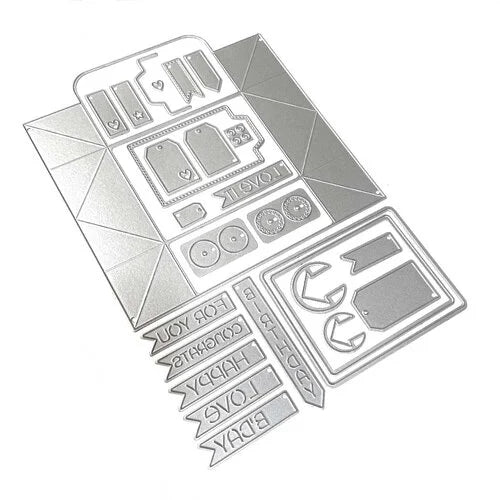 Elizabeth Craft Designs - Once In A Lifetime Collection - Dies - Box Envelope