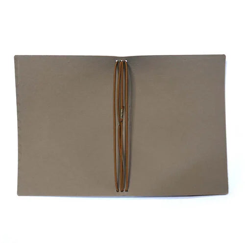 Elizabeth Craft Designs - Mr. and Mrs. Collection - Art Journal - Stonewashed Brown Passport XL