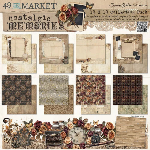 49 and Market - Nostalgic Memories - 12 x 12 Paper Pack