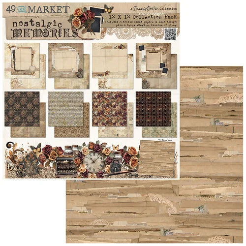 49 and Market - Nostalgic Memories - 12 x 12 Paper Pack