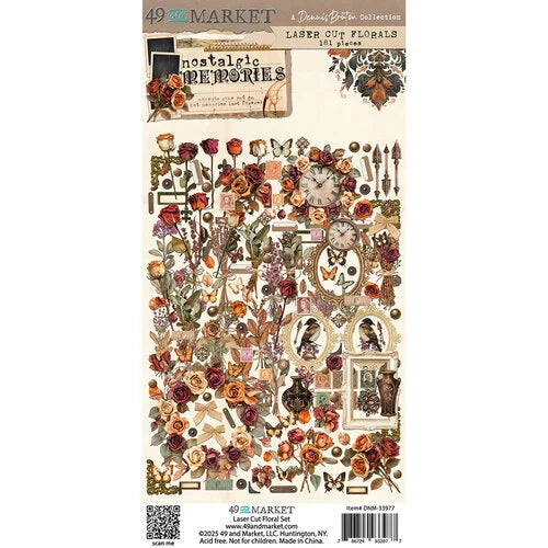 49 and Market - Nostalgic Memories - Laser Cuts - Florals