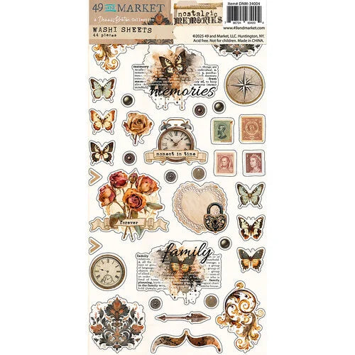 49 and Market - Nostalgic Memories - Washi Sheets