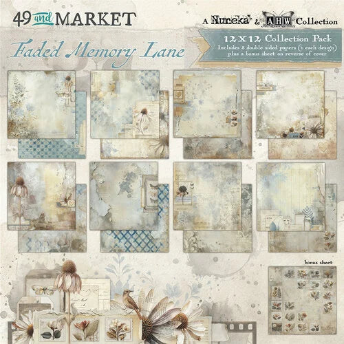49 and Market - Faded Memory Lane - 12 x 12 Paper Pack