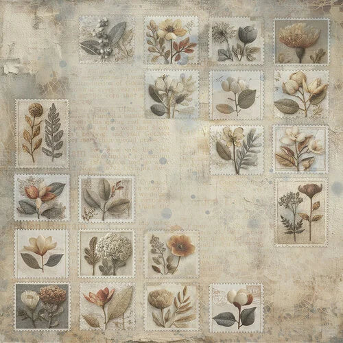 49 and Market - Faded Memory Lane - 12 x 12 Paper Pack