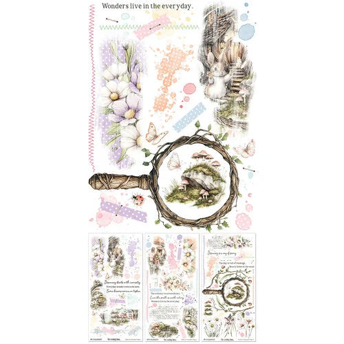 49 And Market - The Looking Glass - 6 x 12 Blendable Rub-On Transfers