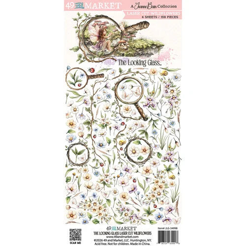 49 And Market - The Looking Glass - Ephemera - Laser Cut - Wildflowers