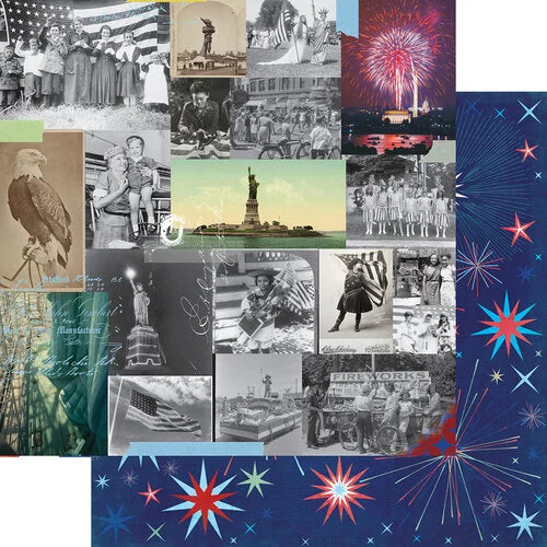 Fancy Pants Designs - Fireworks and Freedom Collection - 12 x 12 - Independence Day