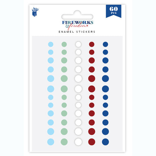 Fancy Pants Designs - Fireworks And Freedom Collection - Enamel Dots