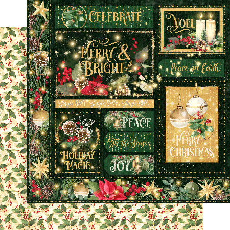 Graphic 45 - Merry & Bright Collection - 12 x 12 Double Sided Paper - Merry And Bright