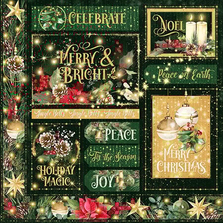 Graphic 45 - Merry & Bright Collection - 12 x 12 Double Sided Paper - Merry And Bright