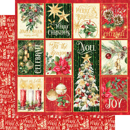 Graphic 45 - Merry & Bright Collection - 12 x 12 Double Sided Paper - Christmas Wonder