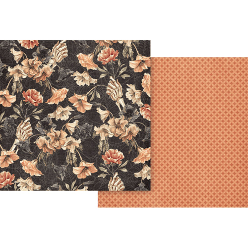Graphic 45 - Ghostly Greetings - 12 X 12 Double Sided Paper - Spooky Floral