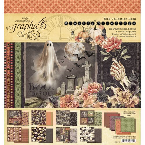 Graphic 45 - Ghostly Greetings - 8 X 8 Collection Pack