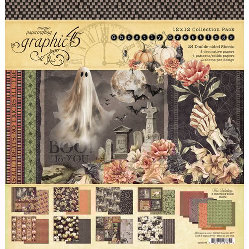 Graphic 45 - Ghostly Greetings - 12 X 12 Collection Pack