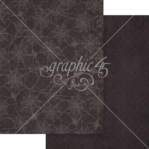 Graphic 45 - Ghostly Greetings - 8.5 X 11 Patterns And Solids Paper Pack