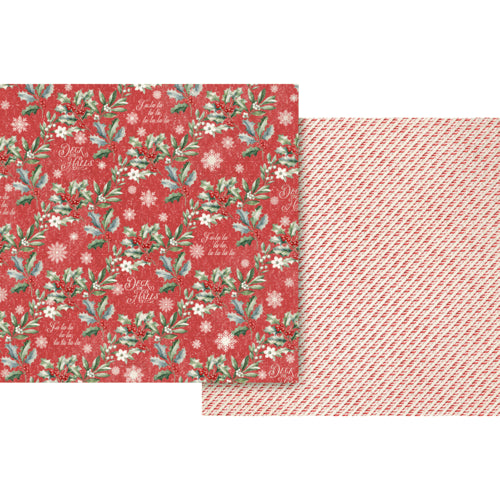 Graphic 45 - Deck The Halls - 12 X 12 Double Sided Paper - A Little Sparkle