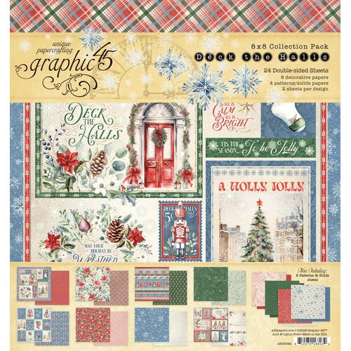 Graphic 45 - Deck The Halls - 8 X 8 Collection Pack