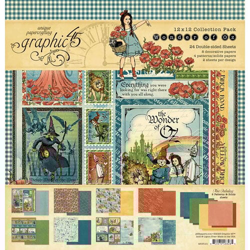 Graphic 45 - Wonder Of Oz -12 x 12 Collection Pack