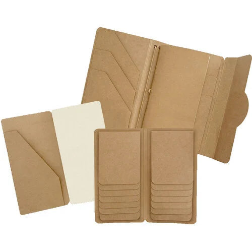 Graphic 45 - Travel Album With Inserts, Waterfall Folder, & Journaling Notebook - Kraft